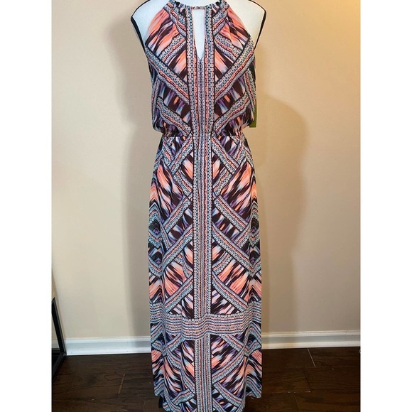 Gianni Bini Geometric Maxi Dress NWT HOST PICK - Picture 2 of 15